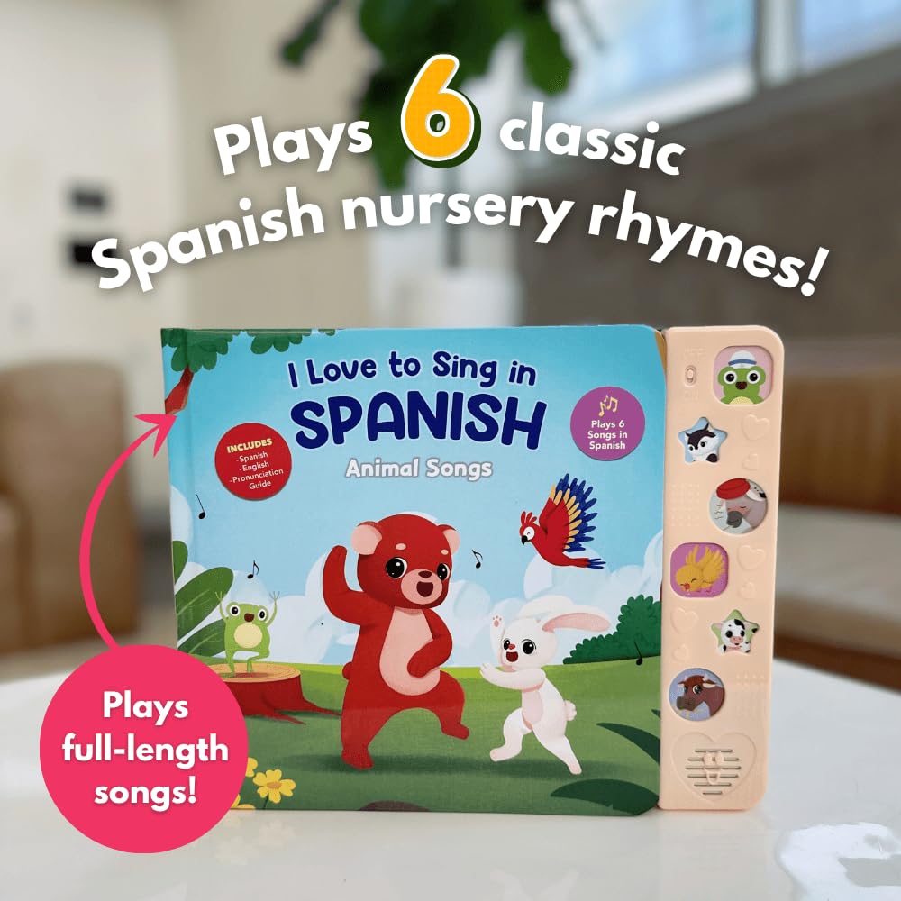 Heritage Kids Press I Love to Sing in Spanish Animal Songs invites repeated sing-alongs for language recall