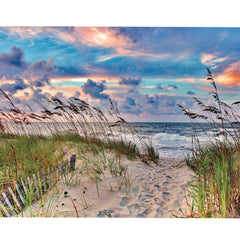 Heritage Puzzle 30x24 finished size shown, ideal for framing as wall art.