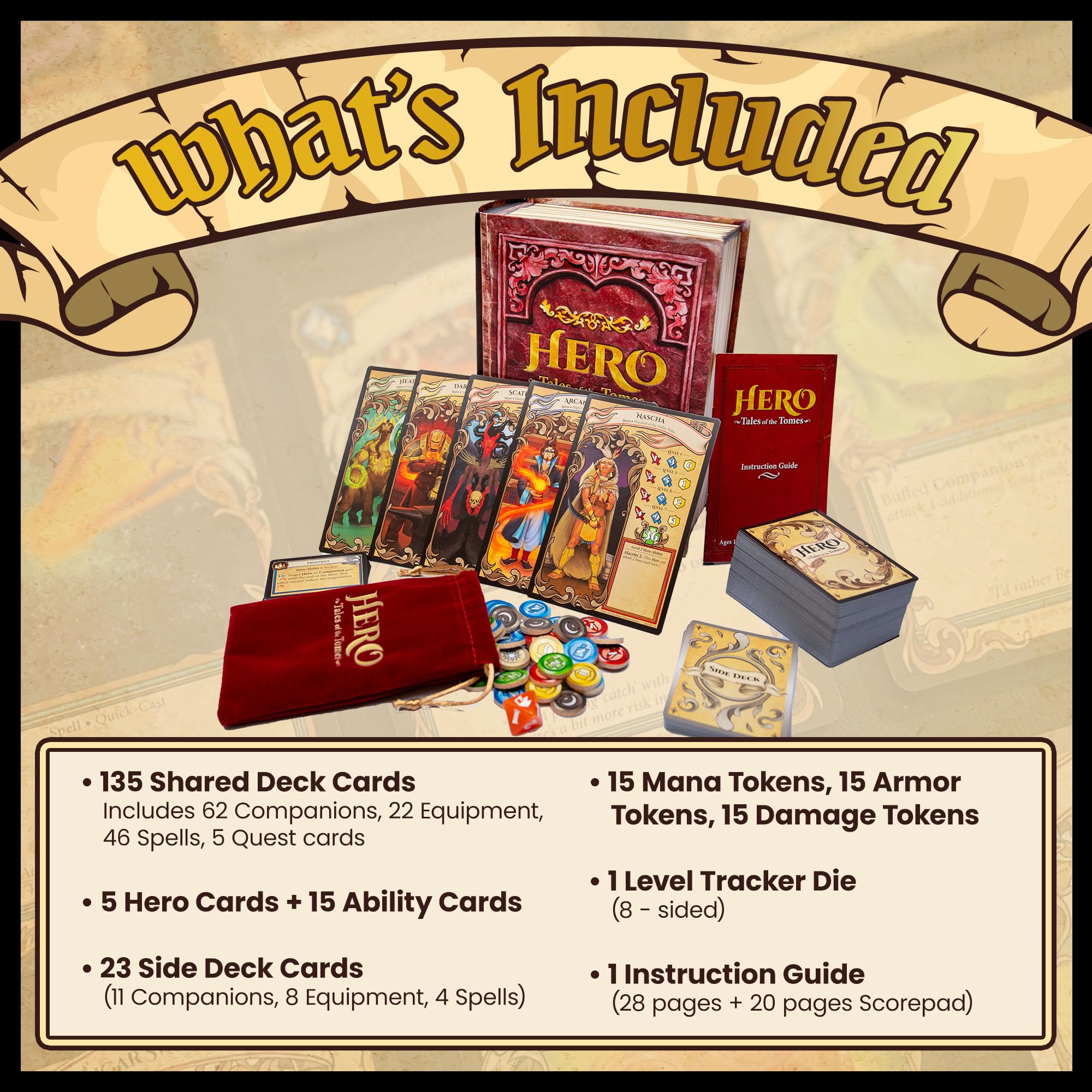 Hero: Tales of the Tomes family night setup for groups