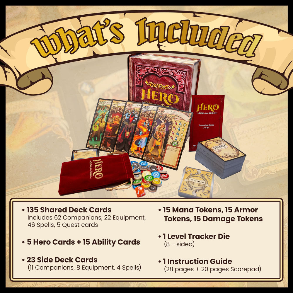 Hero: Tales of the Tomes family night setup for groups