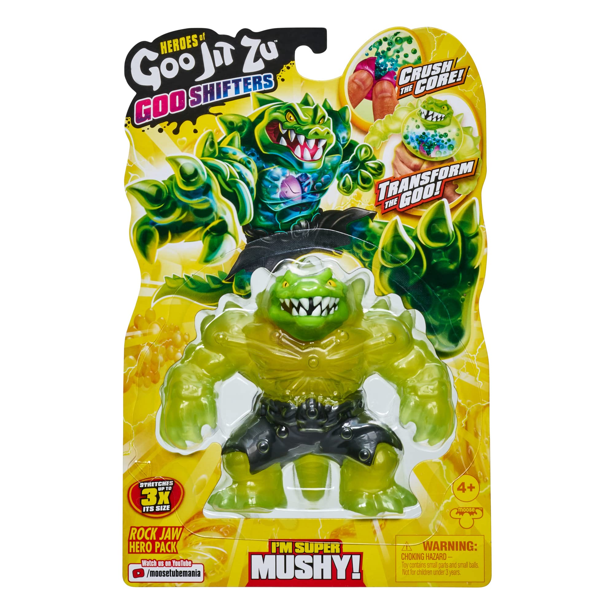 Display Heroes of Goo Jit Zu’s seven Goo Shifters figures