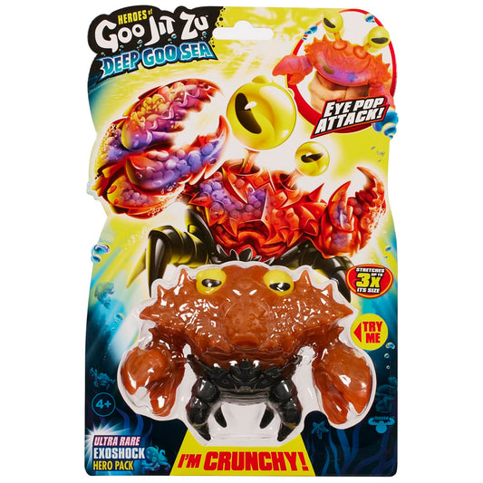 Heroes of Goo Jit Zu Deep Goo Sea Exoshock figure with stretchable goo and hidden sea creature.