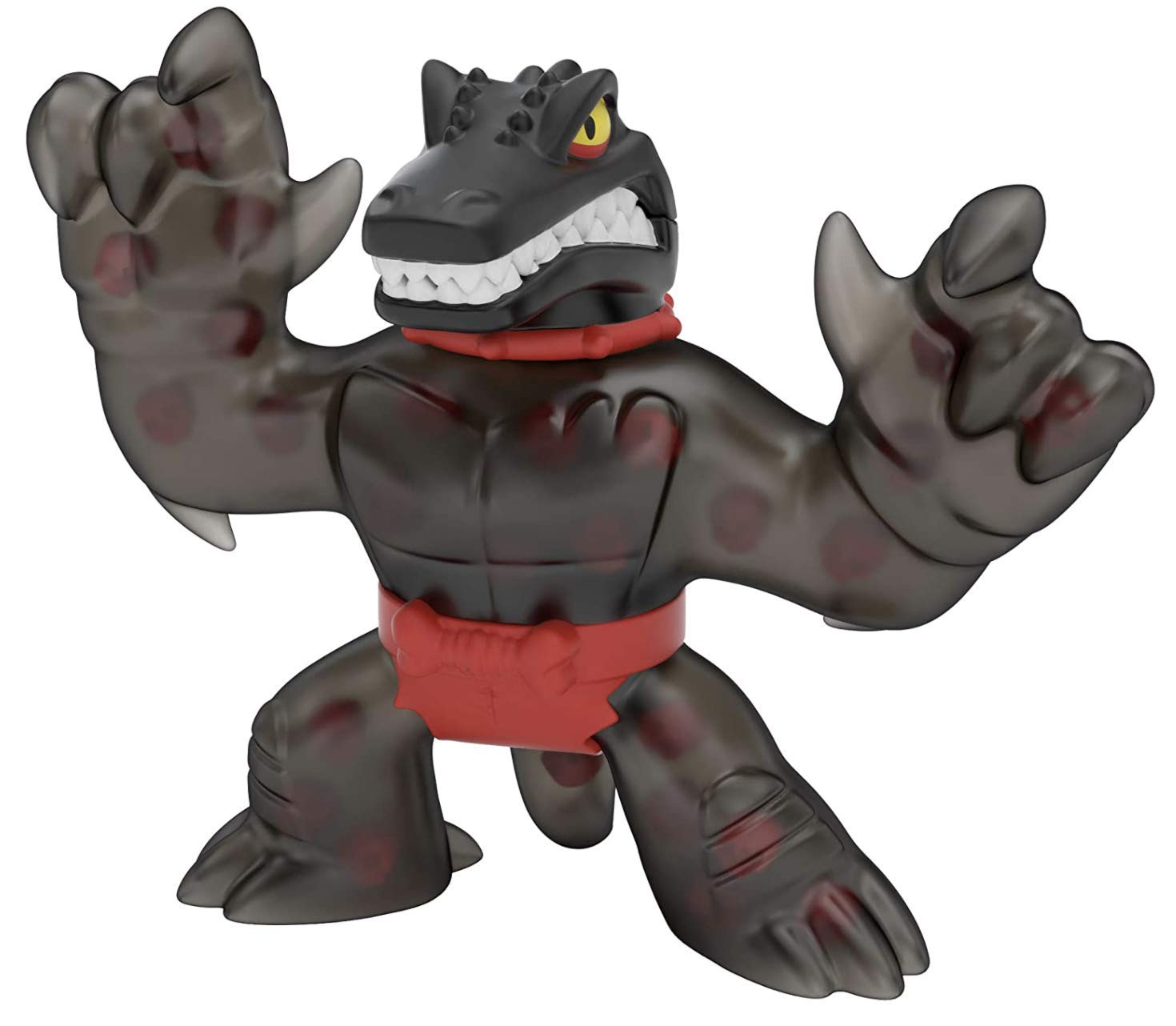 Heroes of Goo Jit Zu Shredz Spinosaurus figure with squishy texture for tactile play.