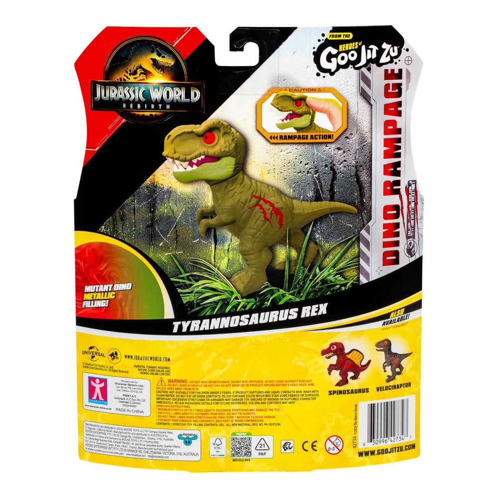 Heroes of Goo Jit Zu Dino Rampage collection pack with three collectible dinos