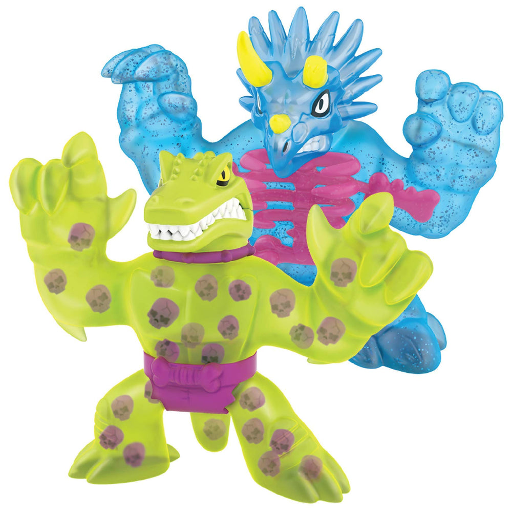 Heroes of Goo Jit Zu Tritops bone visibility through stretchy skin during play.