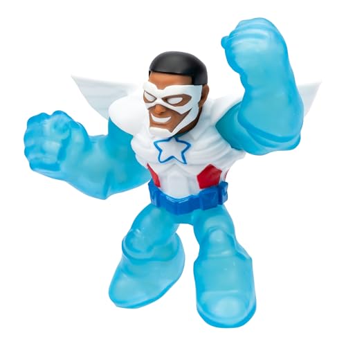 Sam Wilson stretched to three times its size with glow features active