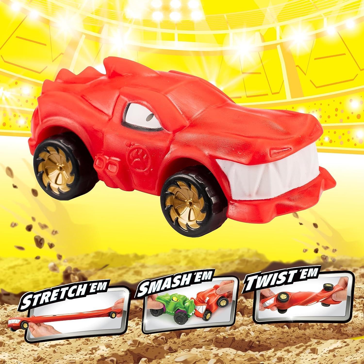 Burnout Blazagon in action shows smash-friendly design that rebounds after collisions.