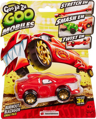 Heroes of Goo Jit Zu Goo Mobiles Burnout Blazagon stretches for flexible, squishy play.