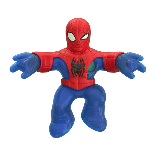 Heroes of Goo Jit Zu Blue Strike Spider-Man stretches up to 3x for action-packed play.