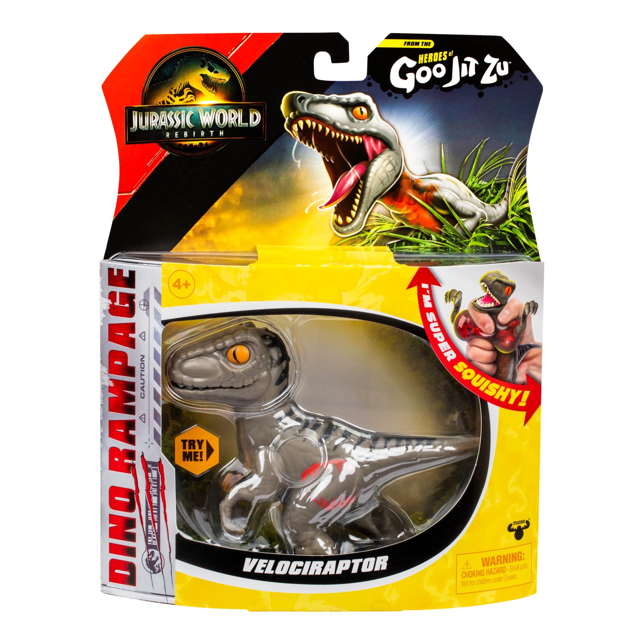 Heroes of Goo Jit Zu Mutant Dino Marble inside adds goo movement.