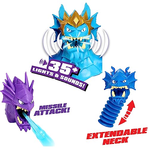 King Hydra blasts a goo projectile from mouth for dynamic pretend battles