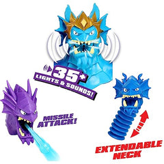 King Hydra blasts a goo projectile from mouth for dynamic pretend battles