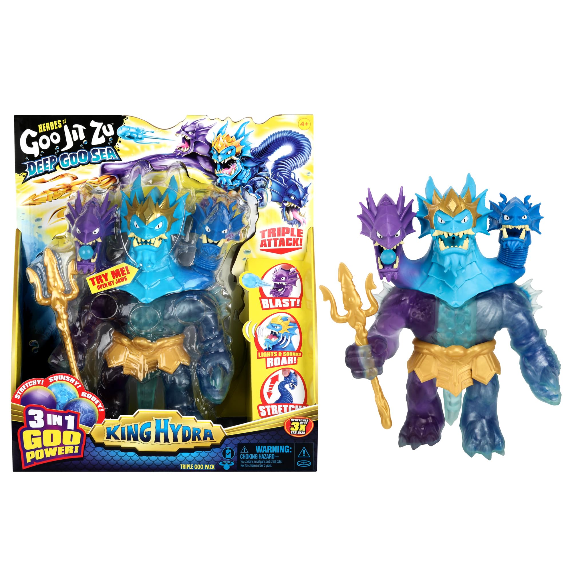King Hydra Deep Goo Sea figure ready for action and imaginative play