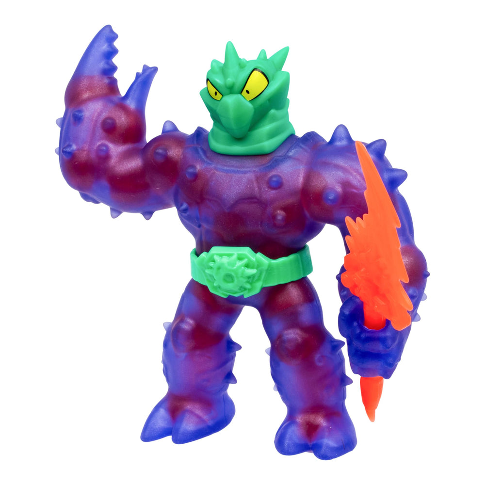 Heroes of Goo Jit Zu Lava Rhinostone rare figure offers tactile crunch and display