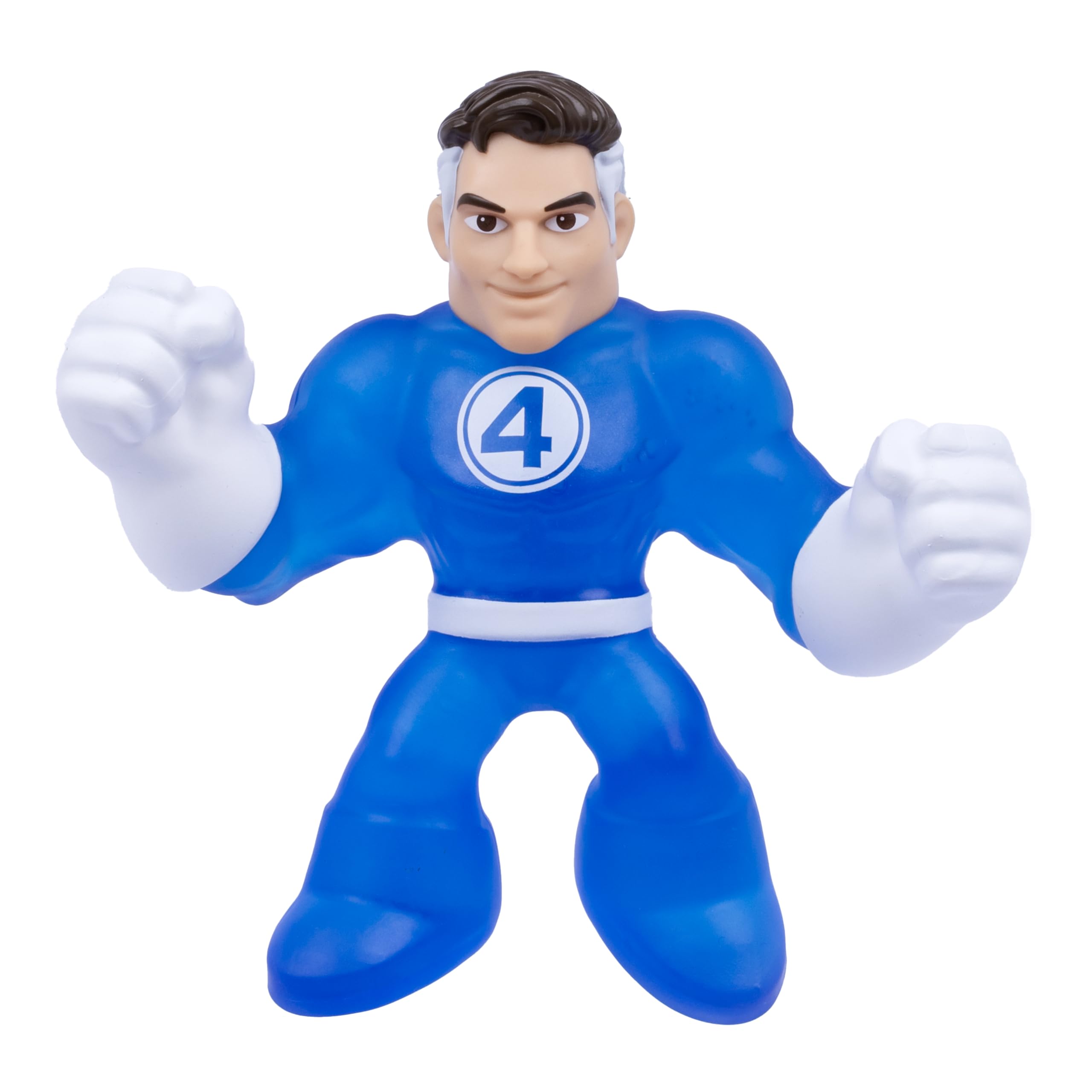 Heroes of Goo Jit Zu Mister Fantastic stretchy figure displaying goo-filled texture for fun