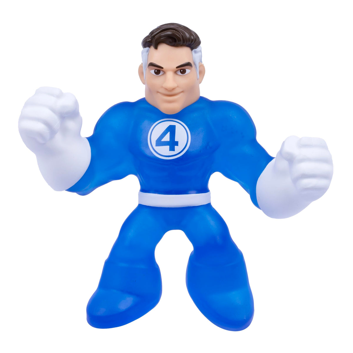 Heroes of Goo Jit Zu Mister Fantastic stretchy figure displaying goo-filled texture for fun