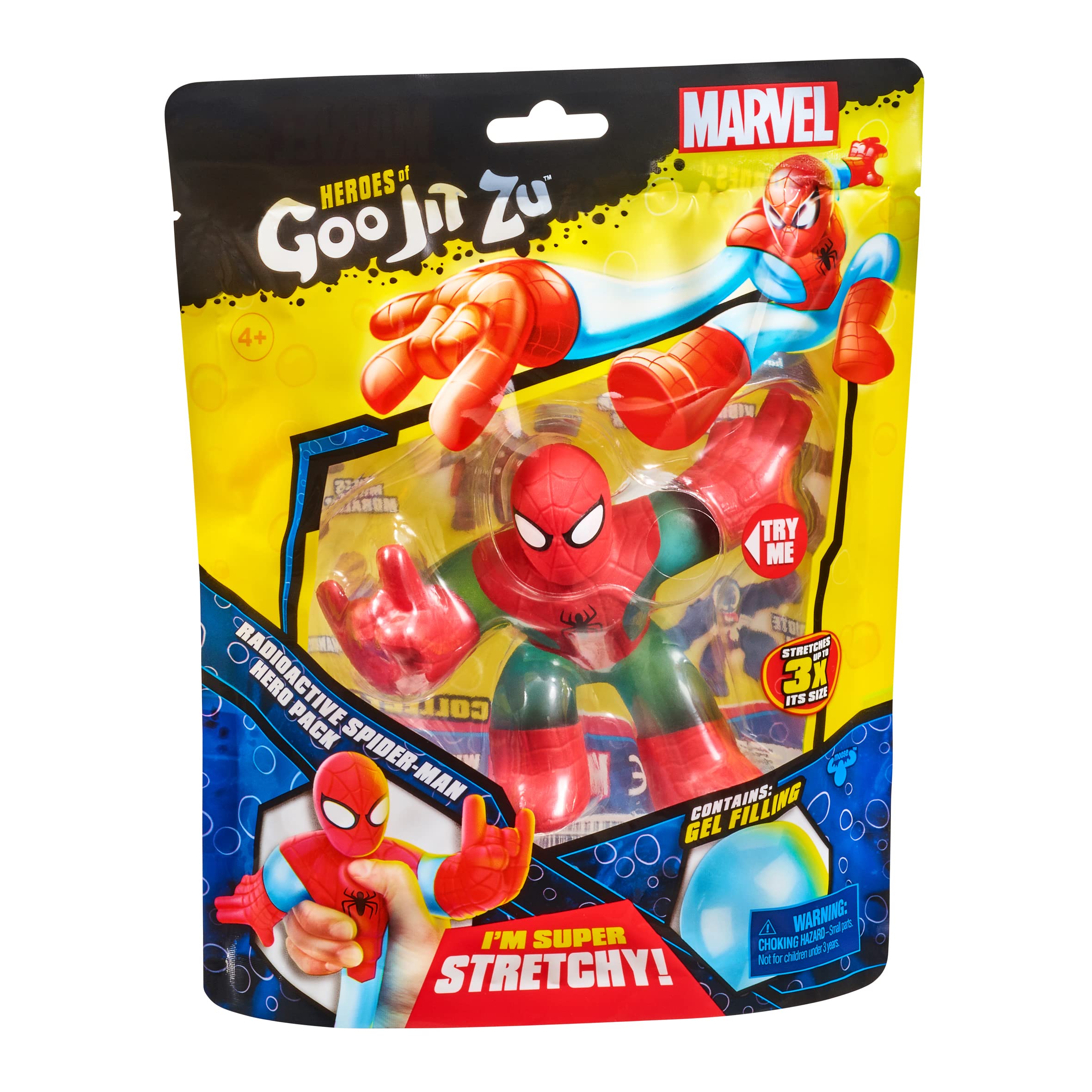 Heroes of Goo Jit Zu Radioactive Spider-Man arms morphing feature enables dynamic pose options