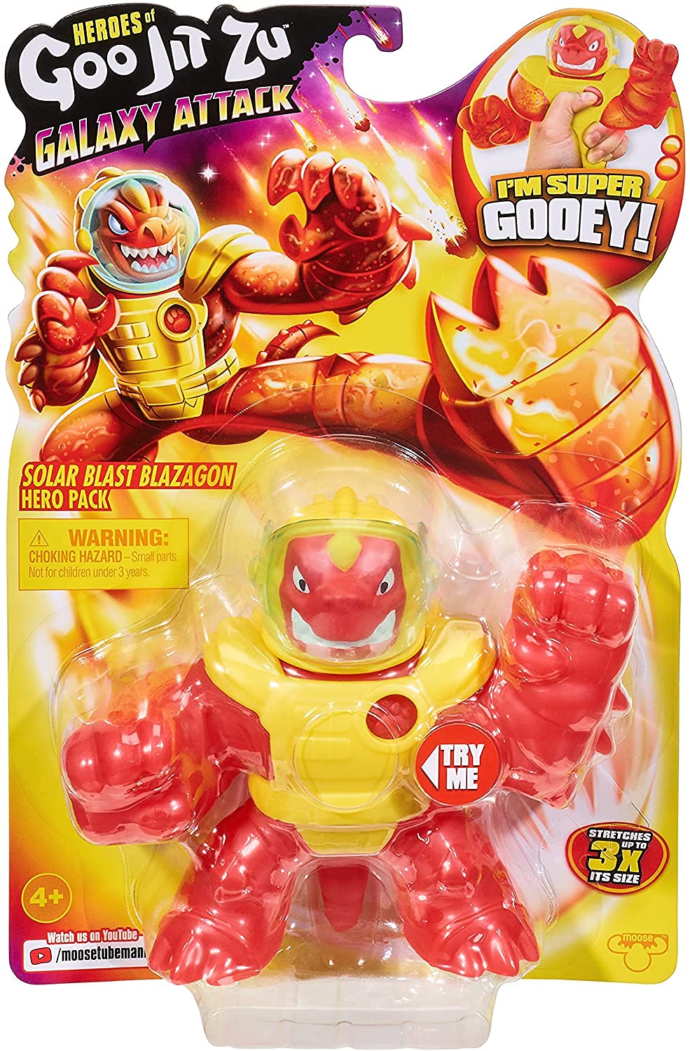 Solar Blast Blazagon squish-stretch demonstrates 3x size flexibility for dynamic posing