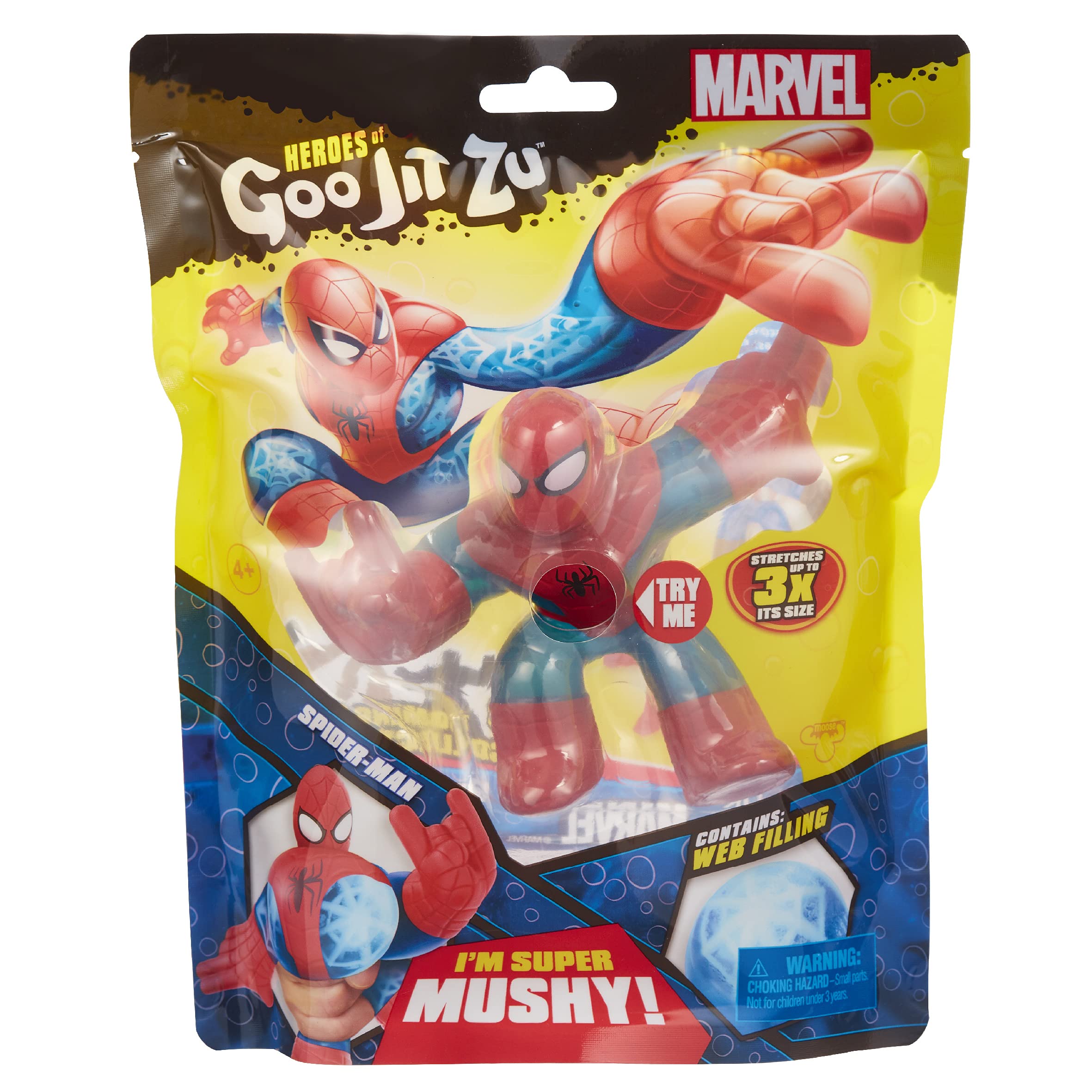 Heroes of Goo Jit Zu Spider-Man Marvel lineup photo for collection