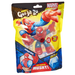 Heroes of Goo Jit Zu Spider-Man pack posed for display and pretend missions