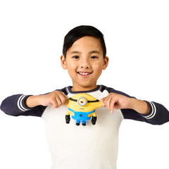 Durable material supports repeated squashes for long-lasting fun with Stretch Stuart.