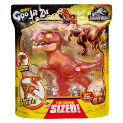 Heroes of Goo Jit Zu Supagoo T. Rex in action pose boosts storytelling.