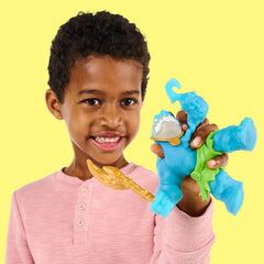 Thrash stretches up to three times his size for dynamic action poses.