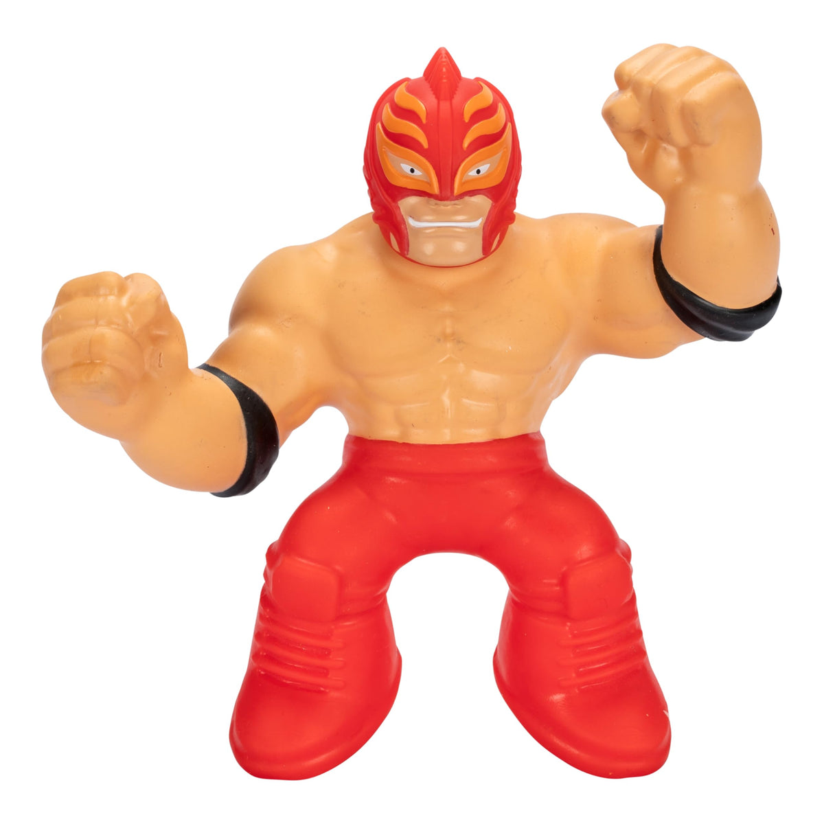 Heroes of Goo Jit Zu Rey Mysterio stretchy Superstar figure ready for action-packed play.