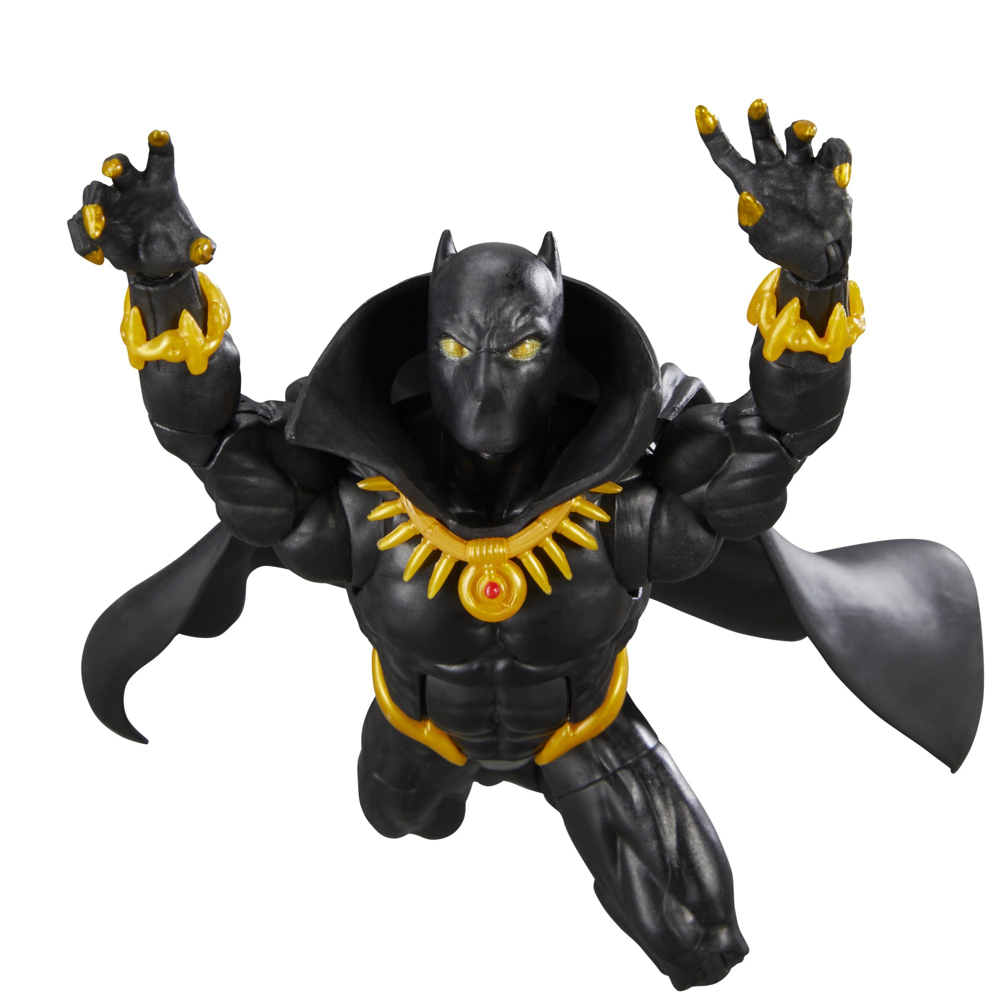 Heroic Black Panther figure on a display-ready shelf.
