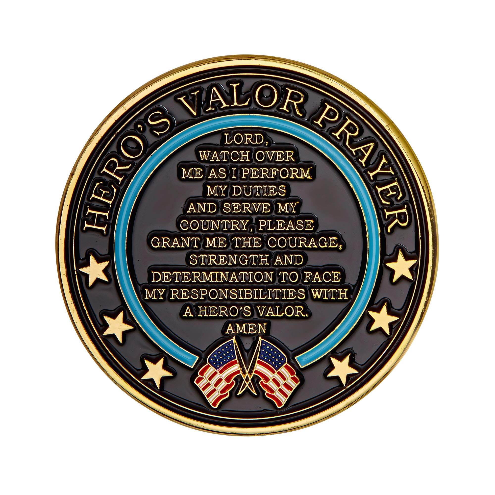 Hero's Valor Coast Guard Challenge Coin protective pouch keeps the keepsake safe