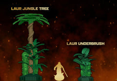 Heroscape Grove Laur's Edge underbrush adds dense terrain for tactical play.
