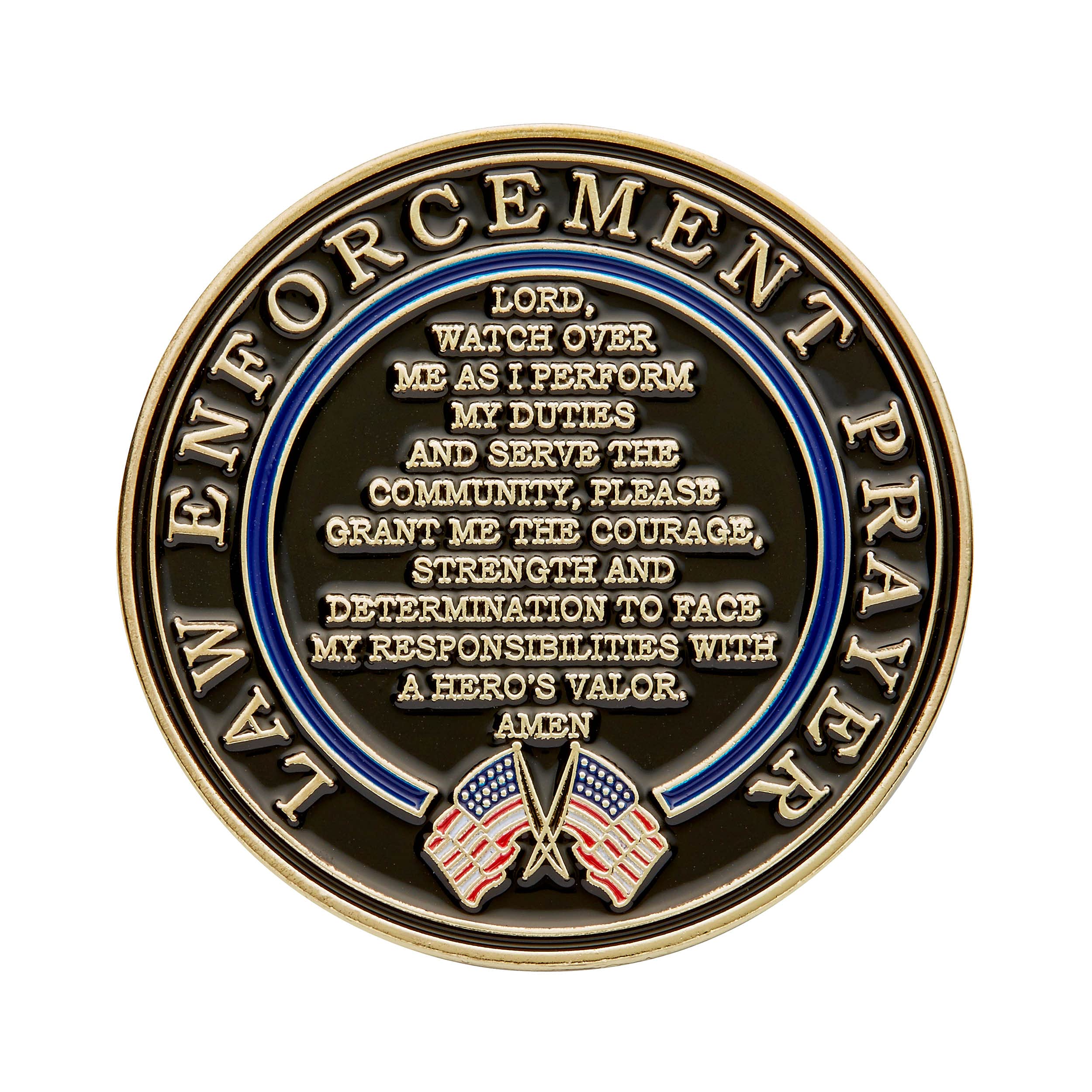 Hero's Valor coin packaging with protective pouch for safe display.