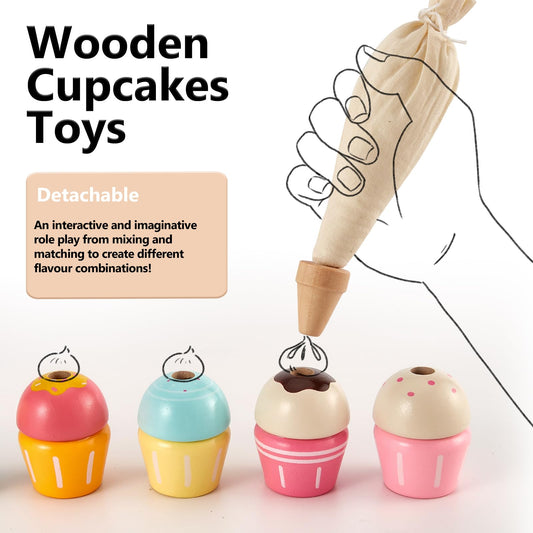 HERSITY cake bases set enables endless cupcake designs during playtime.
