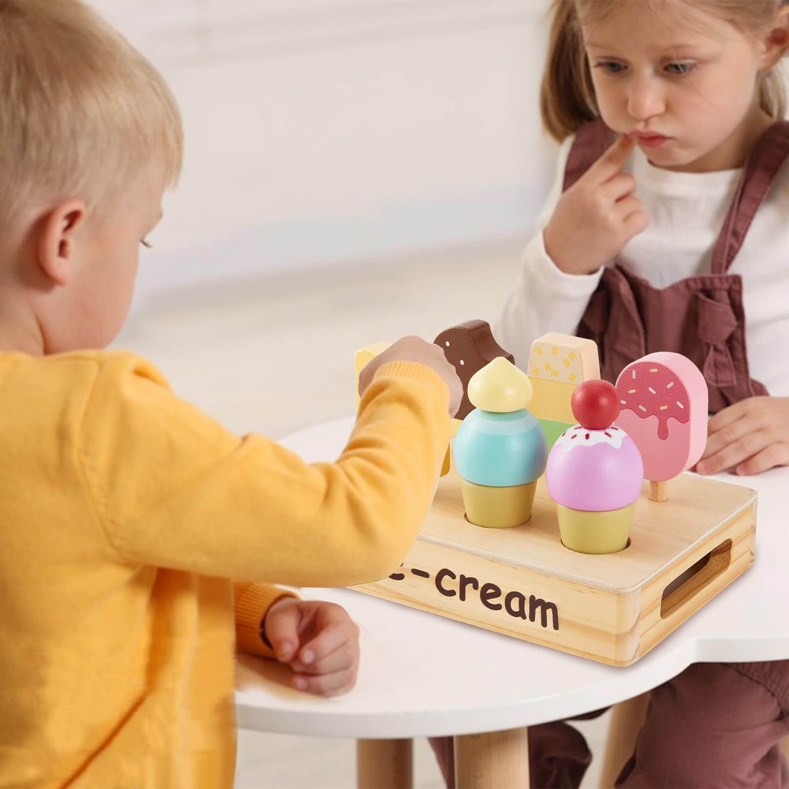 HERSITY packaging box shows durable wooden toy built for long-lasting fun