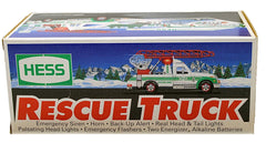 Hess 1994 Rescue Truck detailed cabin close-up for authentic toy aesthetics.
