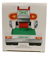 Hess 1994 Rescue Truck emergency lights illuminate action scenes during role play.