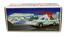 Hess 1994 Rescue Truck headlights image highlights pulsating lights for dramatic play.