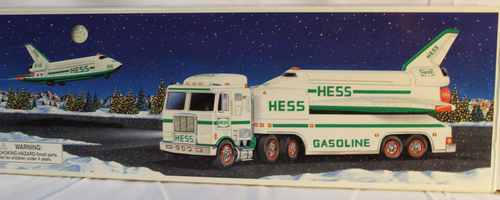 Hess 1999 space shuttle side view showcases classic styling for display and storytelling.