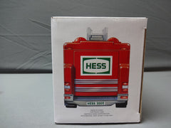 Hess 2005 emergency truck, rear view highlighting friction motor and sound features.