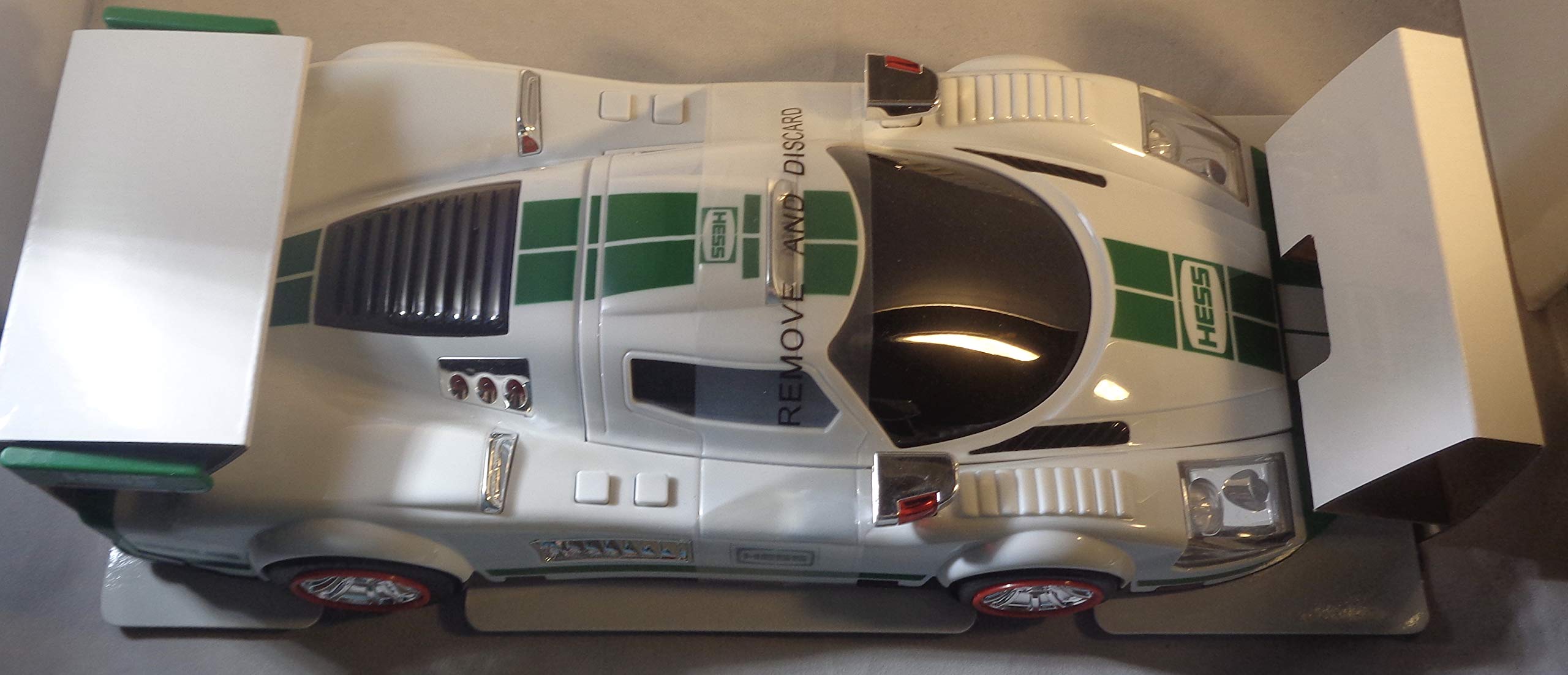 Hess 2009 Race Car and Racer side profile showing chrome details and alloy wheels