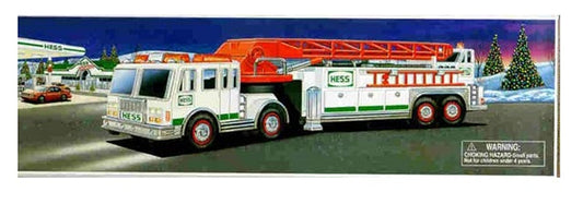 HESS CORP 2000 firetruck extended ladder showcases versatile play scenarios