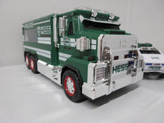 Hess Police Truck 2023 chrome details on bumper and visor for premium finish
