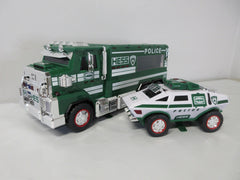 Hess Police Truck 2023 front view highlighting chrome grille and emblems for authentic styling