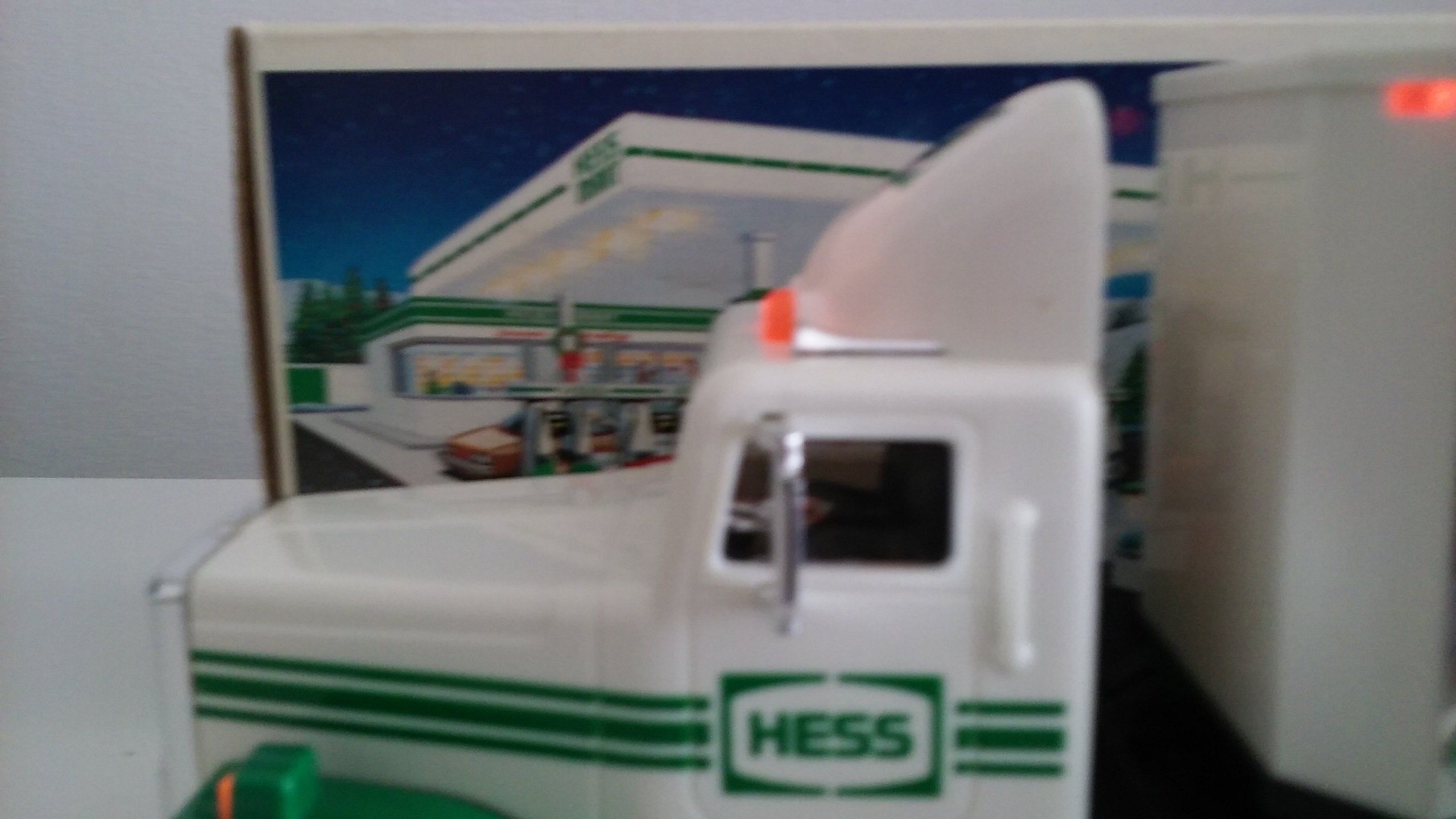 Hess holiday gift packaging ready to thrill vintage toy lovers.