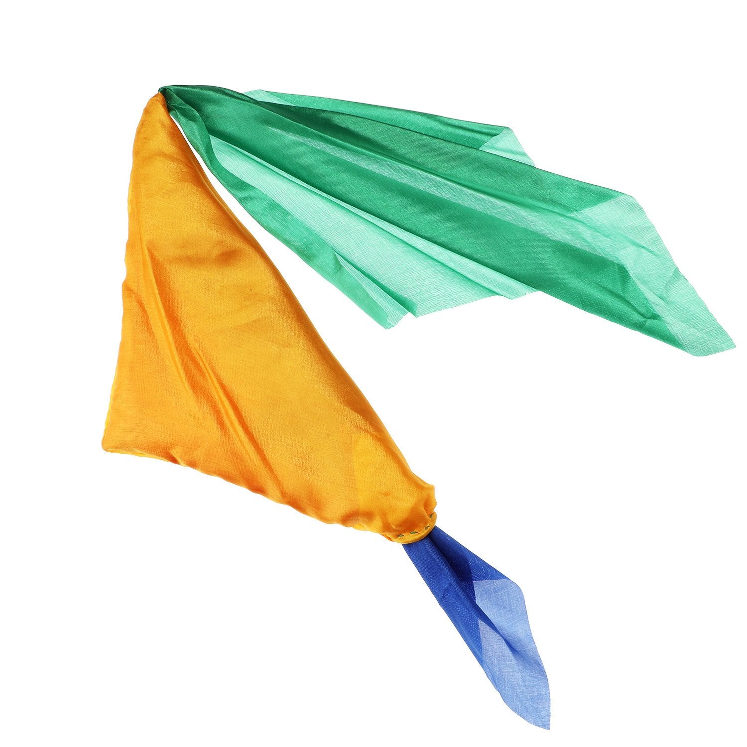 HESTYA change-color silk scarf on magician hand, easy color illusion prop