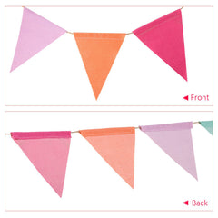 HESTYA wedding and party decor with pastel pennants for warm ambiance.