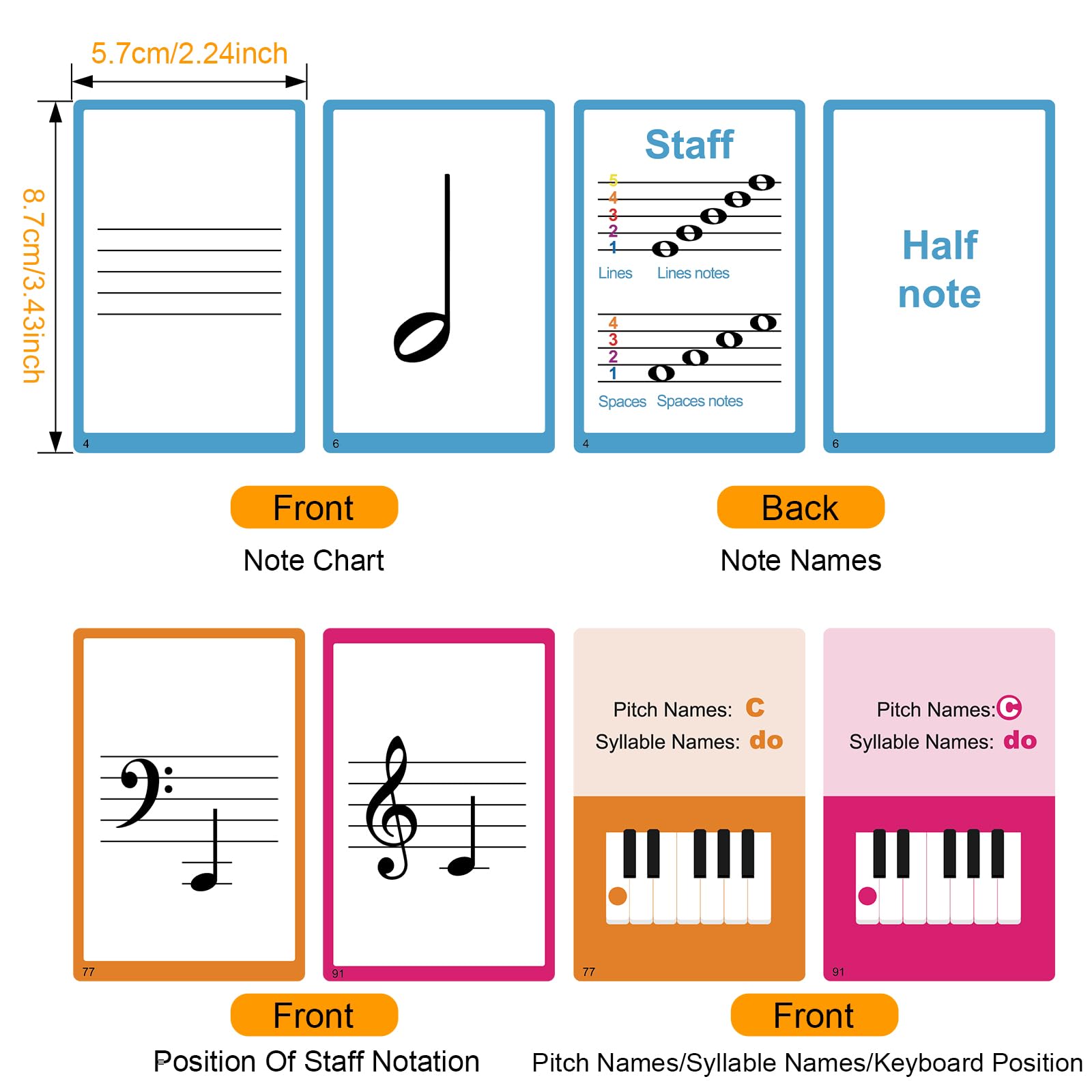 HETOETF flash cards stacked display portable learning kit for on-the-go practice.