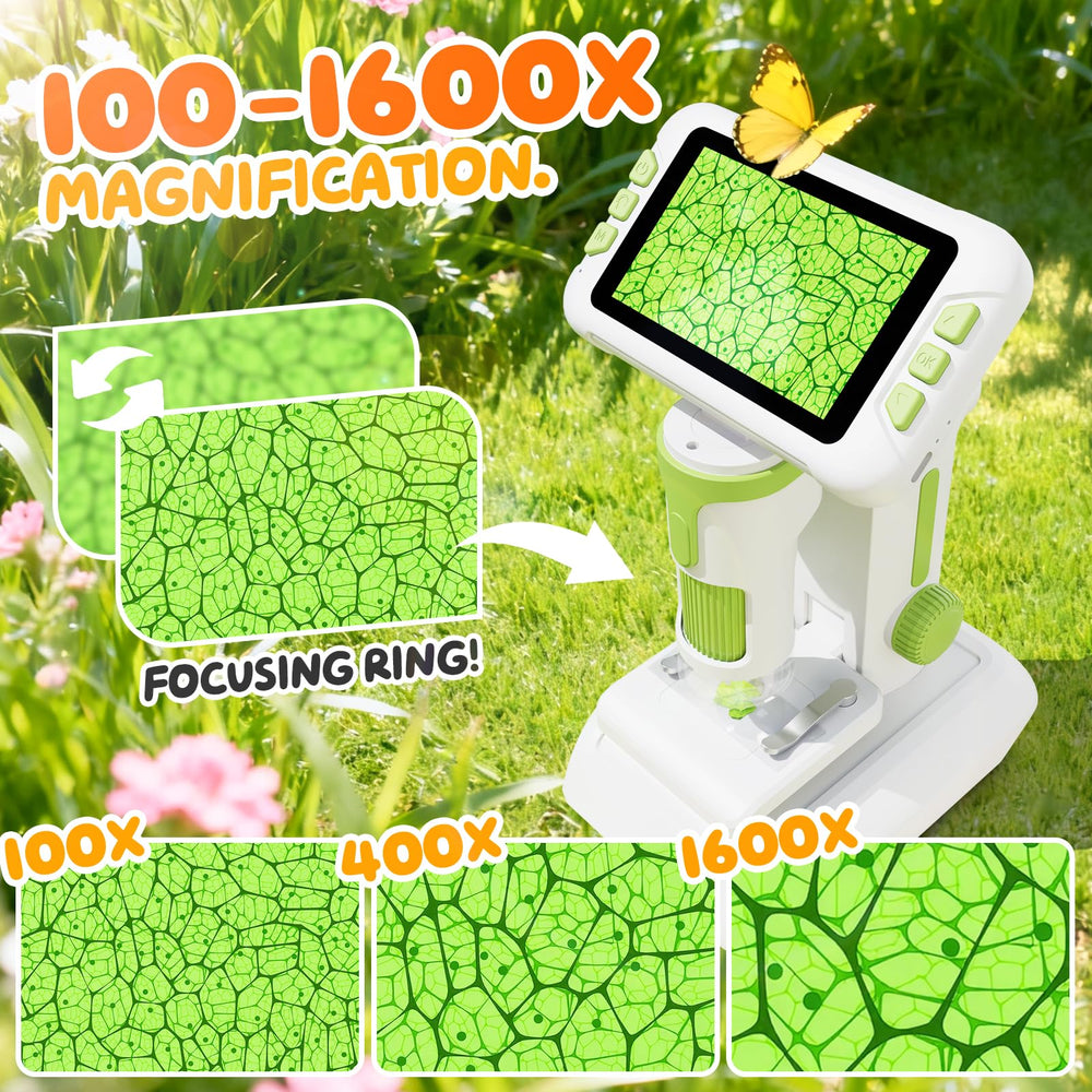 HEWEIMEI 4-inch screen shows live images for engaging observation.