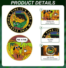 HEWJYDE 1.37-inch coin fits pockets and keychains