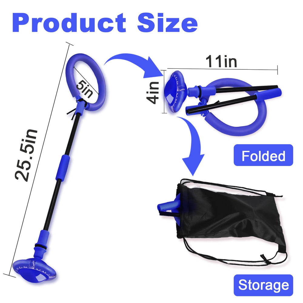 Hewog Skip Ball with padding protects ankles during spins.